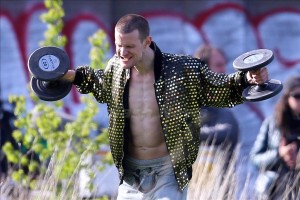 Ryan Gosling directs Matt Smith in shirtless scenes for 'How To Catch A Monster' in Detroit