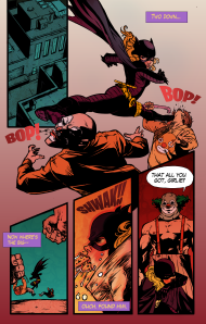batgirl series - page 1lettered